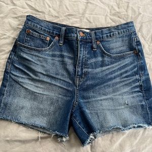 Madewell High Denim Cut-off Shorts, Rise Glen Oaks Wash Sz 29